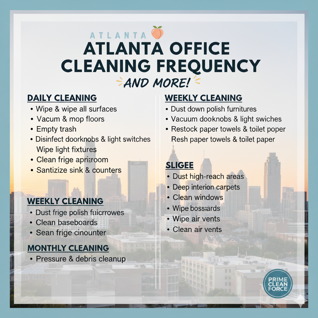 office cleaning frequency atlanta GA