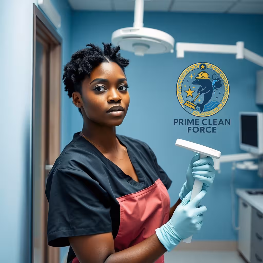 Medical-grade sanitation by Prime Clean Force at a healthcare clinic in the Savannah Midtown district